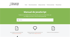 Desktop Screenshot of manualdejavascript.com