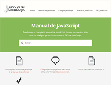 Tablet Screenshot of manualdejavascript.com